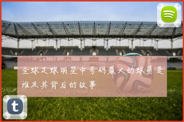 全球足球明星中号码最大的球员是谁及其背后的故事